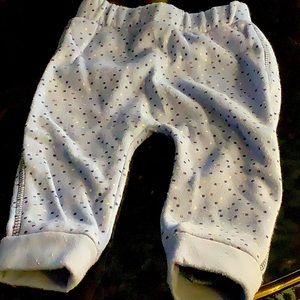 Blue Dotted Sweat Pants size 9 months